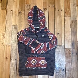 Hooey Western Patterned Hoodie